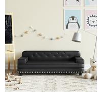 Vidaxl Canapé Pour Enfants Noir 90x53x30 Cm Similicuir Noir