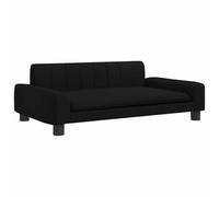 Vidaxl Canapé Pour Enfants Noir 90x53x30 Cm Tissu Noir