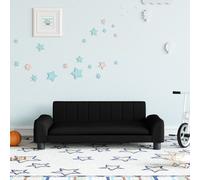 Canapé pour enfants noir 90x53x30 cm tissu 3196262