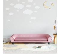 vidaXL Canapé pour enfants rose 100x50x26 cm velours, mini canapé, mini canapé-chaise, mini canapé pour enfants, canapé de 3196396