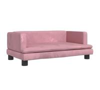 vidaXL Canapé pour Enfants Rose 80x45x30 cm Velours