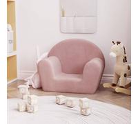 vidaXL Canapé pour Enfants, Mini-canapé avec Housse Amovible, Canapé pour Tout-petits, Meuble de Chambre d'Enfant, Rose 356985