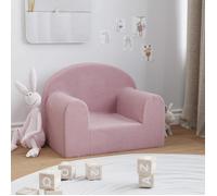 vidaXL Canapé pour Enfants, Siège avec Accoudoirs, Fauteuil avec Dossier pour Tout-Petits, Meuble de Chambre Maison, Rose 357009