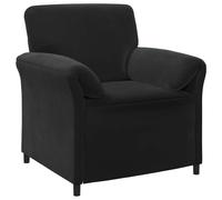 vidaXL Canapé une place, noir, 88 x 83 x 95 cm, velours, confortable et élégant, idéal pour se détendre à la maison