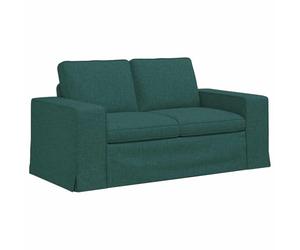 vidaXL Canapé Vert foncé 162 x 80 x 82 cm Tissu, Salon, Canapé Rectangulaire, Meubles Modulaires, Design Ergonomique, Espace Détente, Résistant et Pratique
