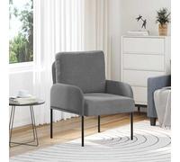 vidaXL Canapés avec coussin 55cm Gris foncé Contreplaqué