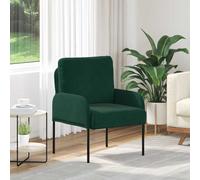 vidaXL Canapés avec coussin 55cm Vert foncé Contreplaqué