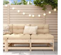 Canapé d'angle avec coussins gris bois de pin solide canapé de jardin vidaXL