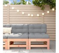 vidaXL Canapés centraux avec coussins 2 pcs bois massif douglas, canapé de jardin, siège de jardin, siège d'extérieur, 825693