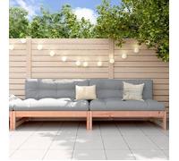 vidaXL Canapés Centraux de Jardin 2 pcs, Sièges avec Dossier, Meubles de Terrasse Patio Arrière-cour Balcon Extérieur, Bois 825721