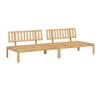 Vidaxl Canapés Centraux Palette De Jardin 2 Pcs Bois Massif D'acacia