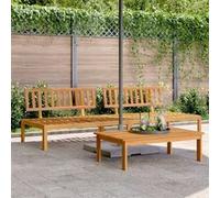 vidaXL Meuble de jardin Canapé palette 2 pcs Bois massif d'acacia 365847 Marron G