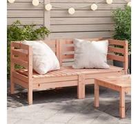 vidaXL Canapés d'angle de jardin 2 pcs bois massif douglas837989 naturel G