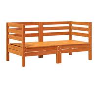 vidaXL Canapés d'angle de Jardin 2 pcs, Sièges avec Dossier, Meubles de Jardin Terrasse Patio Extérieur, Cire Marron Bois de Pin Massif