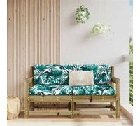 vidaXL Canapés d'Angle de Jardin 2 pcs, Sièges avec Dossier, Meubles de Terrasse Patio Arrière-cour Balcon Extérieur, Bois 825512 Vert G