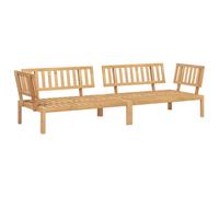 vidaXL Canapés d'angle palette de jardin 2 pcs bois massif d'acacia, canapé de jardin, siège de jardin, siège d'extérieur, 3209306