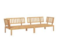 vidaXL Canapés d'angle palette de jardin 2 pcs bois massif d'acacia, canapé de jardin, siège de jardin, siège d'extérieur, 3209306