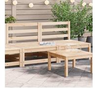 vidaXL Canapés de jardin sans accoudoirs 2 pcs 837921 – Sièges avec dossier, Bois pin massif, Blanc