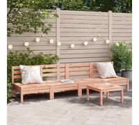 vidaXL Canapés de Jardin sans Accoudoirs 4 pcs, Sièges avec Dossier, Meubles de Jardin Terrasse Patio Extérieur, Bois Massif 838010
