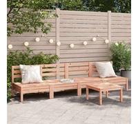 Vidaxl Canapés De Jardin Sans Accoudoirs 4 Pcs Bois Massif Douglas