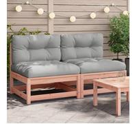 Vidaxl Canapés De Jardin Sans Accoudoirs Avec Coussins 2 Pcs