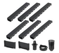 vidaXL Canaux de Drainage 6 pcs Plastique 6 m