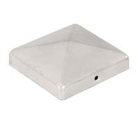 vidaXL Capuchons de poteau 6 pcs. Pyramide Métal galvanisé 101 x 101 mm