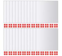vidaXL Carreau de miroir 24 pcs Carré Verre