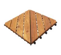 vidaXL Carreau de terrasse 20 pcs Marron 30 x 30 cm Bois d'acacia