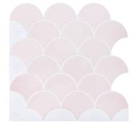Vidaxl Carreau Écailles De Poisson 20 Pcs Rose Clair 30 X 30 Cm