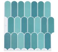 Vidaxl Carreau En Plume 20 Pcs Bleu 30 X 30 Cm Polyuréthane Et Pet