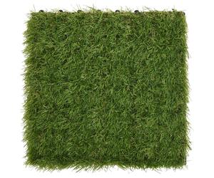 Vidaxl Carreaux De Gazon Artificiel 11 Pcs Vert 30x30 Cm