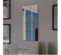 vidaXL Carreaux de miroir sans cadre 8 pcs 20,5 cm