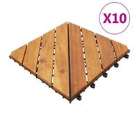 Vidaxl Carreaux De Terrasse 10 Pcs 30x30 Cm Bois D'acacia Solide