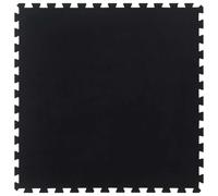 VidaXL Carreaux en caoutchouc 12 mm 100x100 cm noir