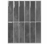 vidaXL Carrelage rectangulaire 10 pcs Gris 29 x 23 x 0,08 cm, Décoration Murale de Salle de Bain, Carreaux Rectangulaires, Stickers Brillants, Colles à Carreaux, Arts et Loisirs DIY