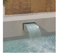 vidaXL Cascade avec LED Fontaine de Piscine Fontaine d'Etang de Jardin Cascade d'Extérieur Cascade de Piscine 30x34x14 cm 148874