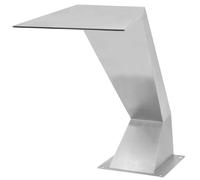 vidaXL Cascade de piscine en acier inoxydable 64x30x52 cm argenté