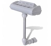 vidaXL Fontaine cascade pour piscine hors sol 90504 avec lumières LED
