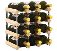 Vidaxl Casier À Bouteilles 12 Bouteilles Pinède Solide