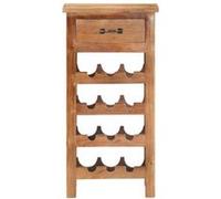 vidaXL Casier à Bouteilles Porte-Bouteilles Casier à Vin Stockage Range-Bouteilles Maison Intérieur 40x30x80 cm Bois Solide d'Acacia