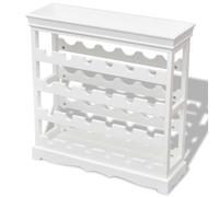 vidaXL Casier à bouteilles Abreu Blanc