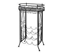 vidaXL Casier à Bouteilles avec Porte-Verre pour 9 Bouteilles Casier à Vin