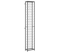 vidaXL Casier à bouteilles 57 bouteilles 34x18x200 cm fer forgé noir 358366