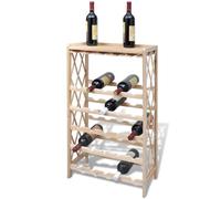 Vidaxl Casier À Bouteilles Pour 25 Bouteilles Bois De Sapin Solide