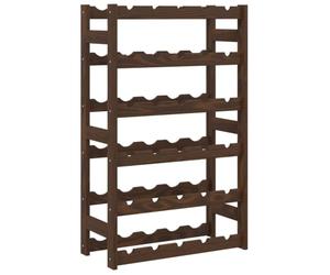 vidaXL Casier à Bouteilles pour 30 Bouteilles Marron Bois pin Solide