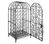 Vidaxl Casier À Bouteilles Pour 35 Bouteilles Métal