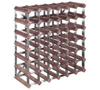 vidaXL Casier à Bouteilles pour 42 Bouteilles Porte-Bouteille Étagère à Vin Stockage Rangement Maison Intérieur Marron Bois Pin Solide