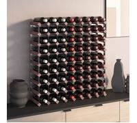 vidaXL Casier à bouteilles pour 72 bouteilles Marron Bois pin solide 340894