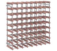 vidaXL Casier à bouteilles pour 72 bouteilles Marron Bois pin solide 340894